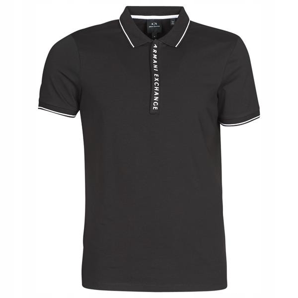 Tričko pánské Armani Exchange 8NZF71-ZJH2Z-1200 Polo Černá XL
