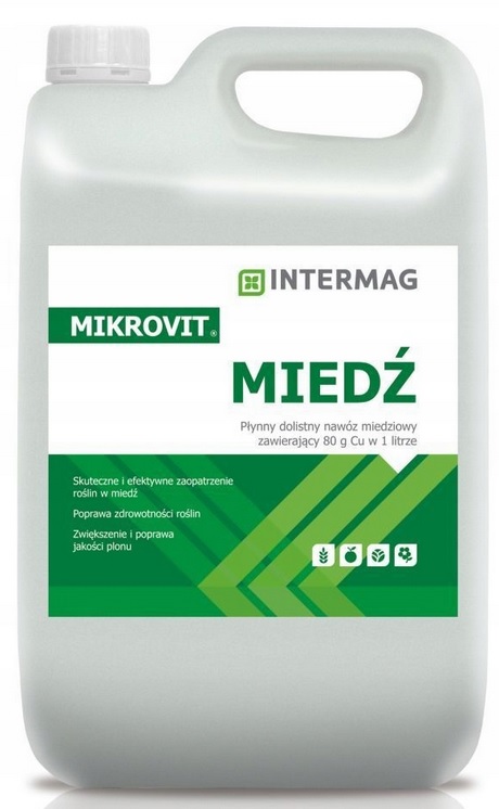 

Mikrovit Miedź 5L Nawóz Uzupełnia Niedobór Miedzi