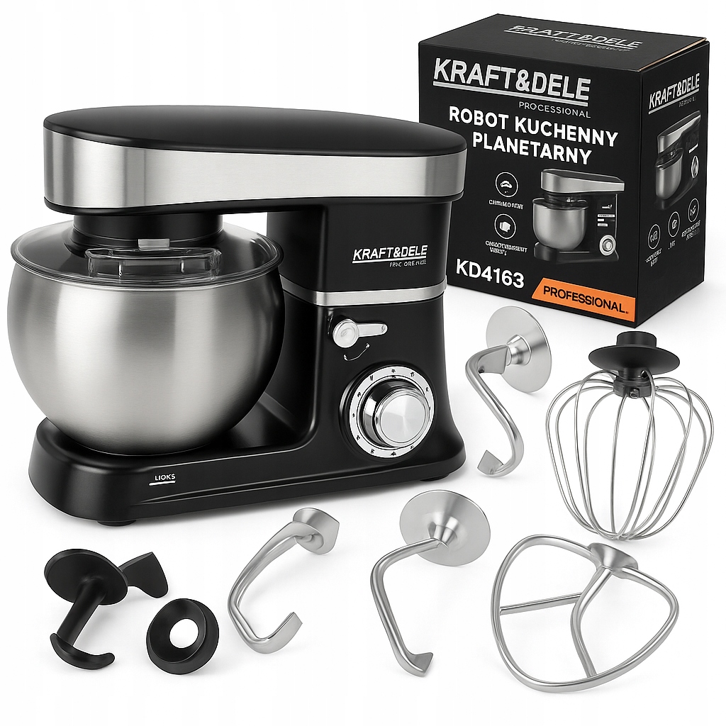 Mikser Planetarny 6L 2500W Akcesoria 6 prędkości