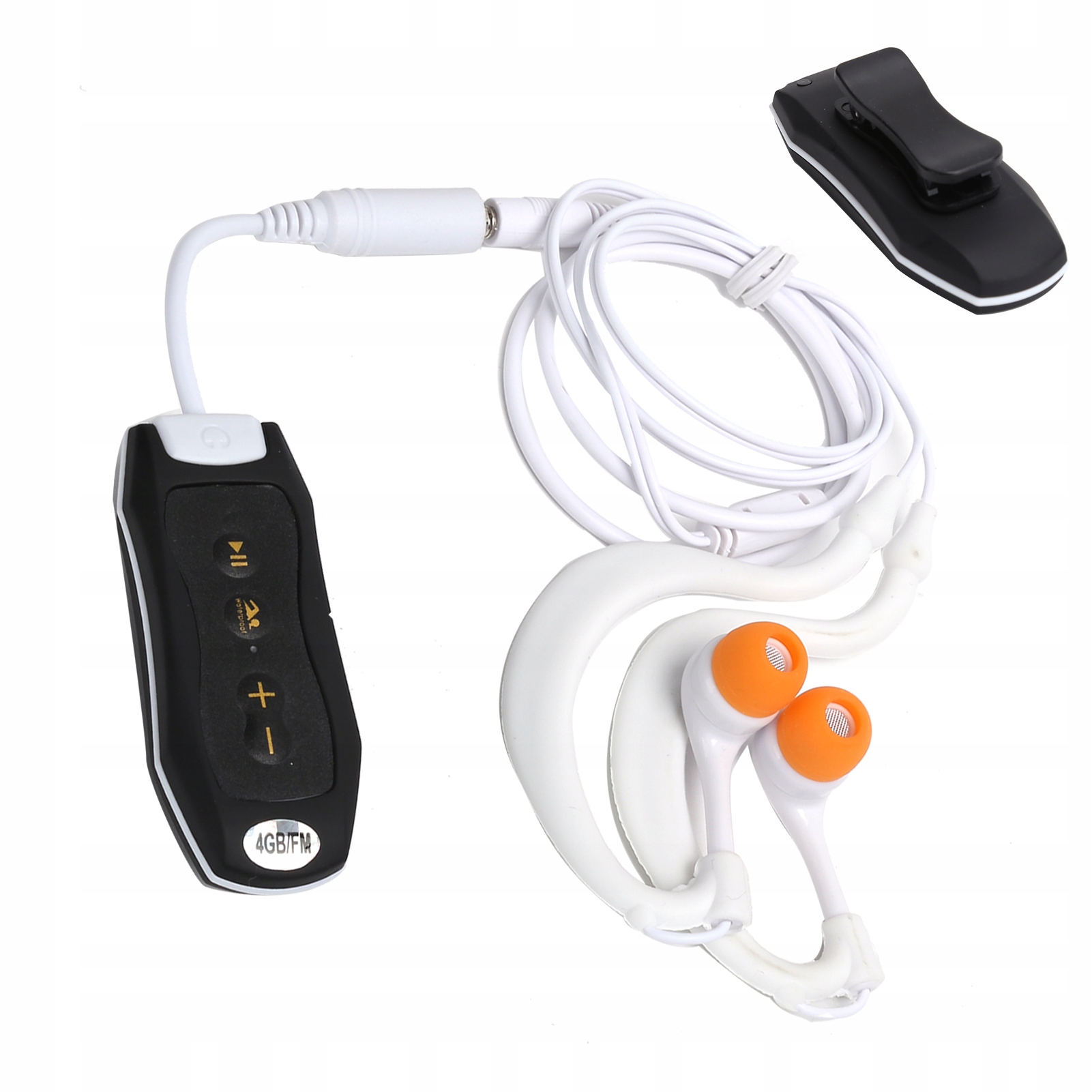 MP3 4GB Bluetooth Přehrávač Pro Přenos Fm IPX8, Voděodolný S Sluchátky