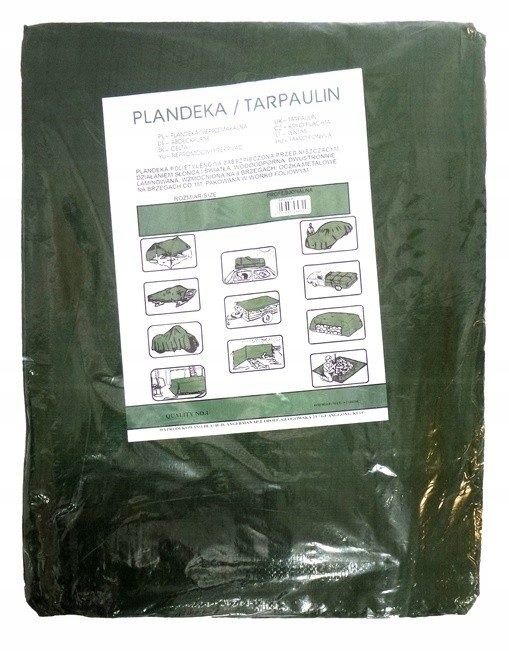 

Plandeka zielona 10x10m 120g
