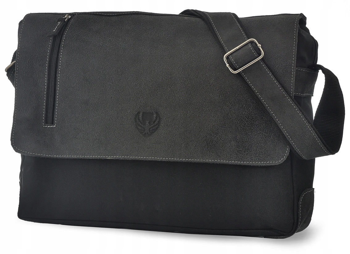 Černá kožená taška pro práci dokumenty k notebooku velká Kodura módní Orlovsky