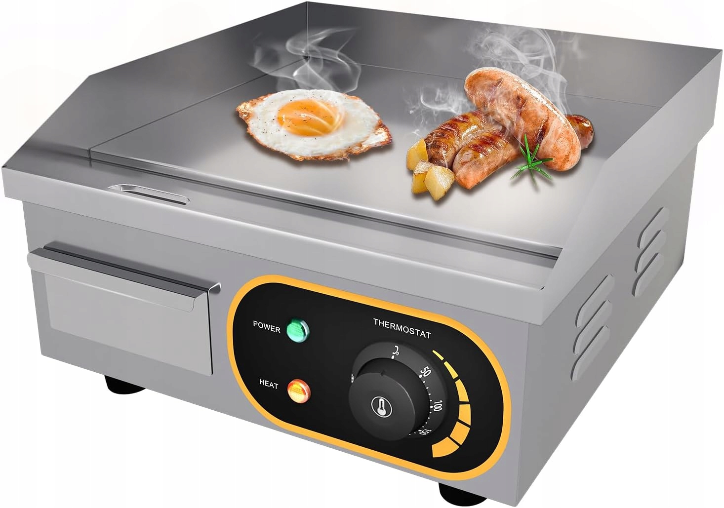 Elektrický Gril Varná Deska 1500W Mootaco Volně Stojící Opékač Topinek