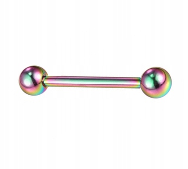 

kolczyk Chrząstka Ucha Helix tęczowy 10 mm