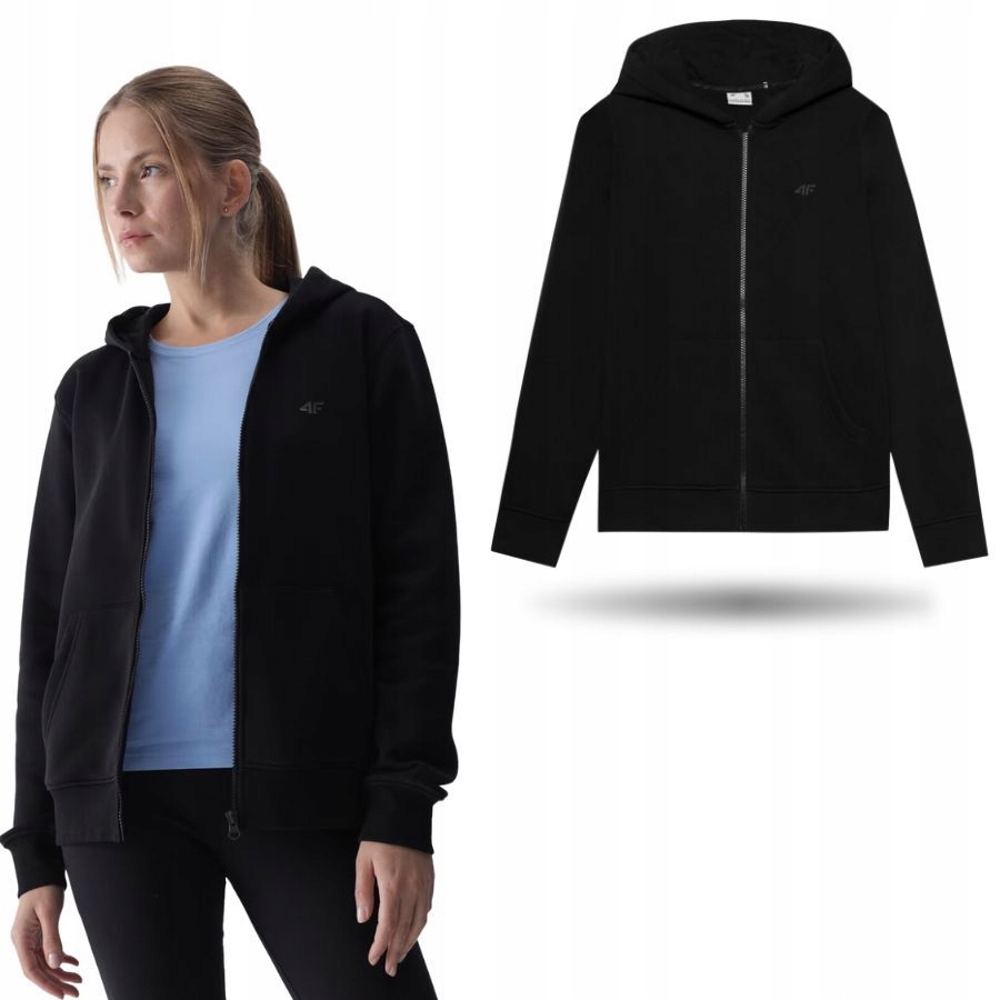 Bluza Damska 4F Dresowa Sportowa Ciepła Na Co Dzień