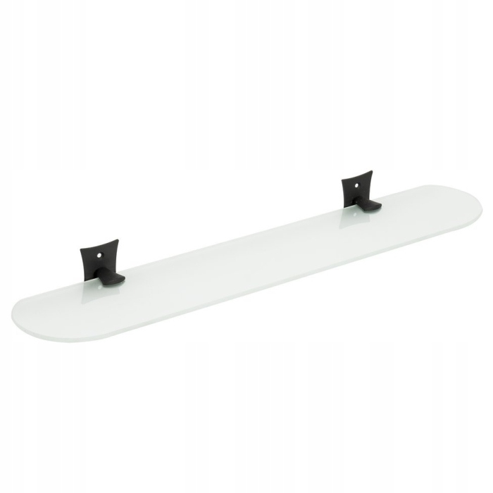 Metaform Rebecca polička 560x113 čierna/sklo CC015