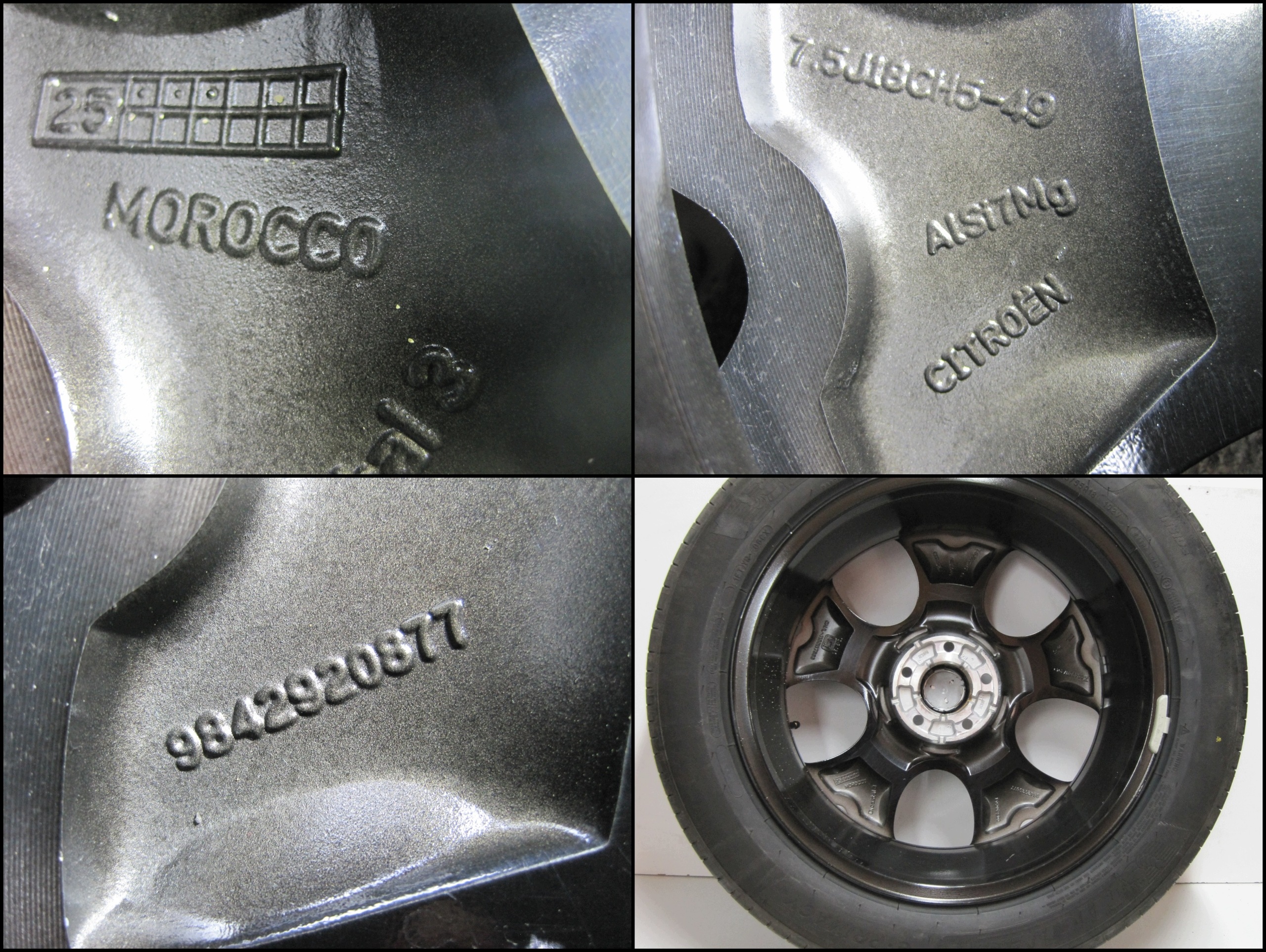wheels discs tyres CITROEN C5 AIRCROSS R18 5MM