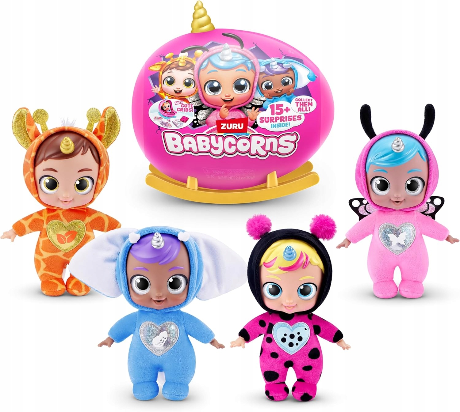 Babycorns Zuru Rainbocorn Babies Lalka Słonik Jajko Niespodzianka + GRATIS EAN (GTIN) 0193052066817