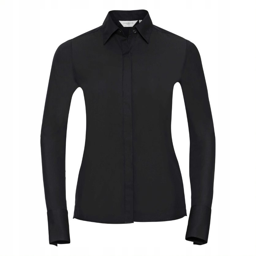 Dámská košile s dlouhým rukávem Ultimate Stretch Černá vel. 2XL