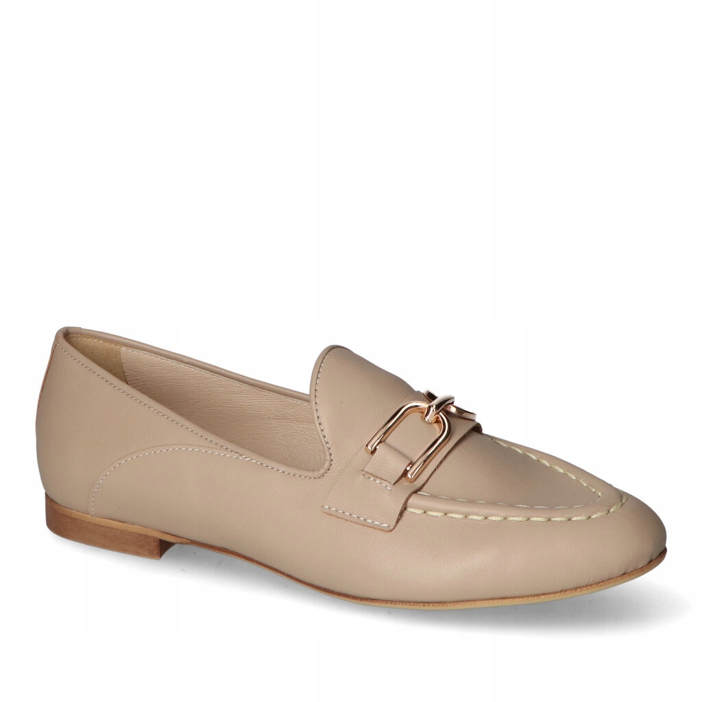 Mokasíny Fabio Fabrizi 985 Tmavě béžová lico 36