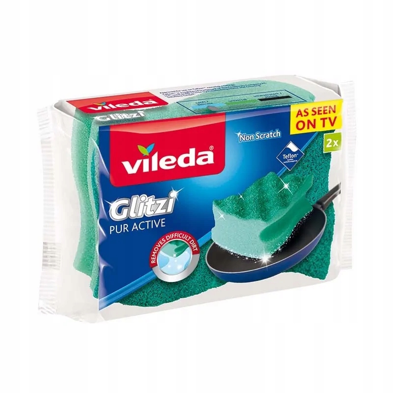 

Vileda Pur Activ Zmywak Gąbka Do Garnków 2 Sztuki