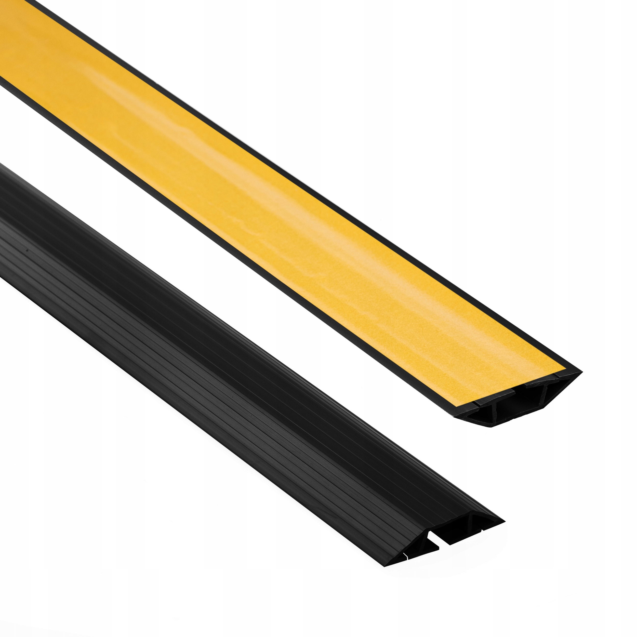 Kabelová lišta, maskovací páska PVC-trapézová, 60 samolepicí, černá, 2 m