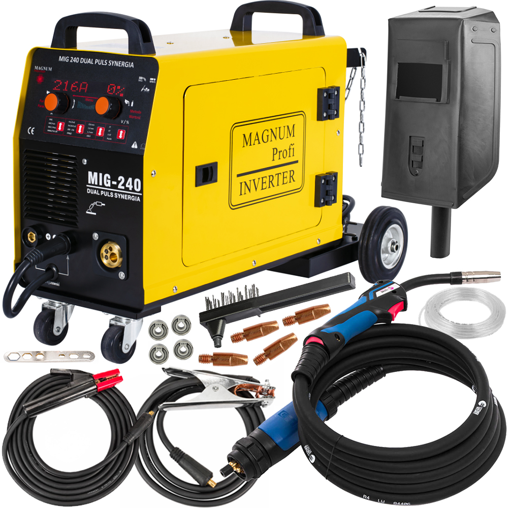 SPAWARKA MIGOMAT MAGNUM MIG 240 MMA TIG DUAL PULS (MIG 240 DUAL PULS ...