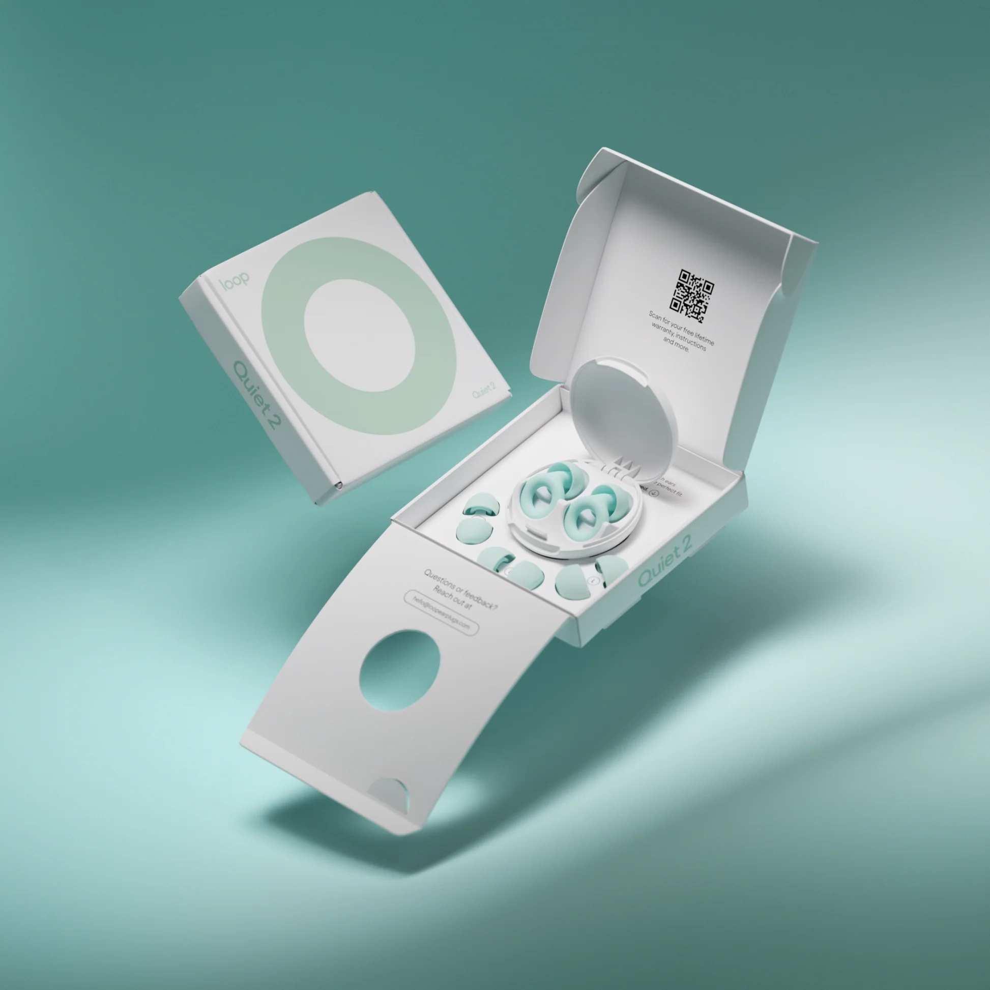 Zatyczki Ochronne Wkładki Stopery do Uszu LOOP QUIET 2.0 Mint | -24db Kod producenta en-qt-mntt-03