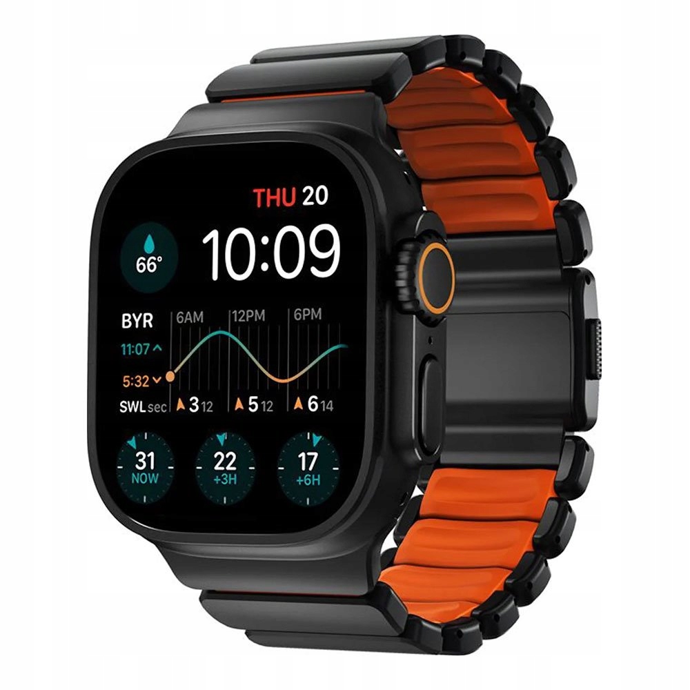 Nomad remienok Stratos pre Apple Watch 44-49mm Ultra Orange/Black…