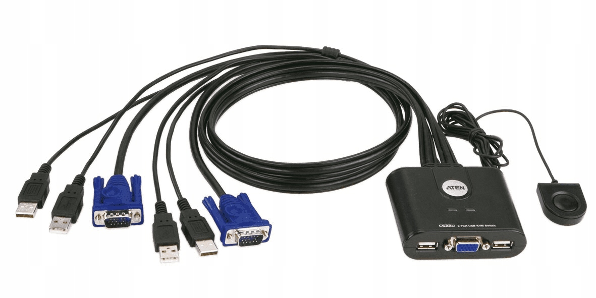 Przełącznik KVM Aten CS62U 2 komputery Kod producenta CS62U