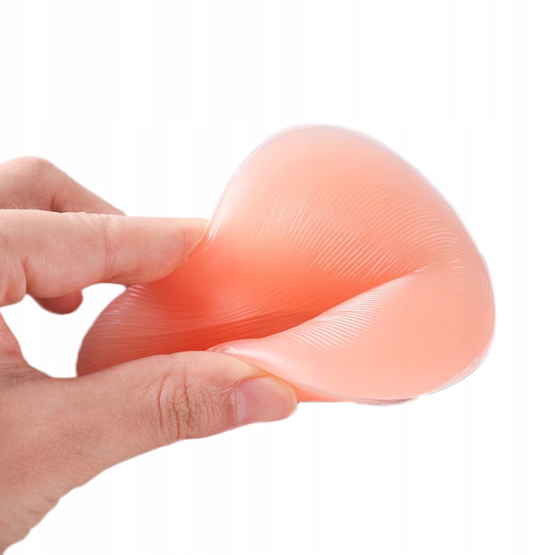 WKŁADKI WYMIENNE DO STANIKA STROJU SILIKON PUSH UP Kolor biały