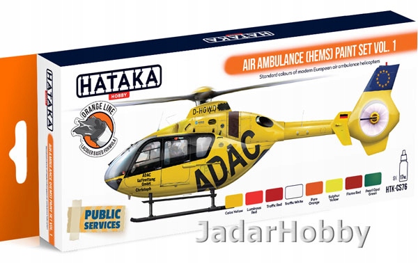 Hataka Hobby HTK-CS76 Air Ambulance (hems) obj. 1 (sada barev 8 x 17ml)
