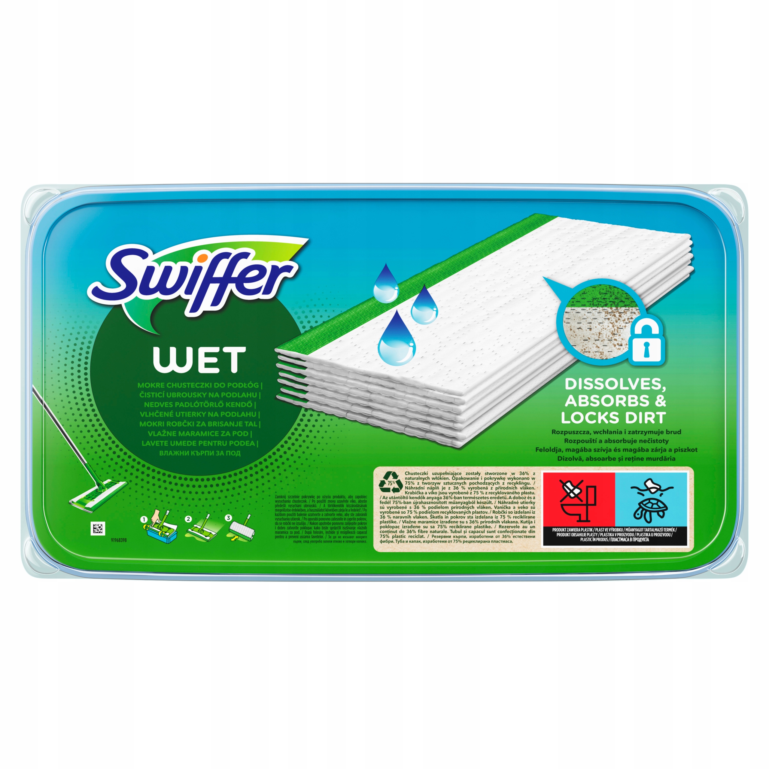 

Ściereczki mokre do mopa Swiffer Citrus 10 szt