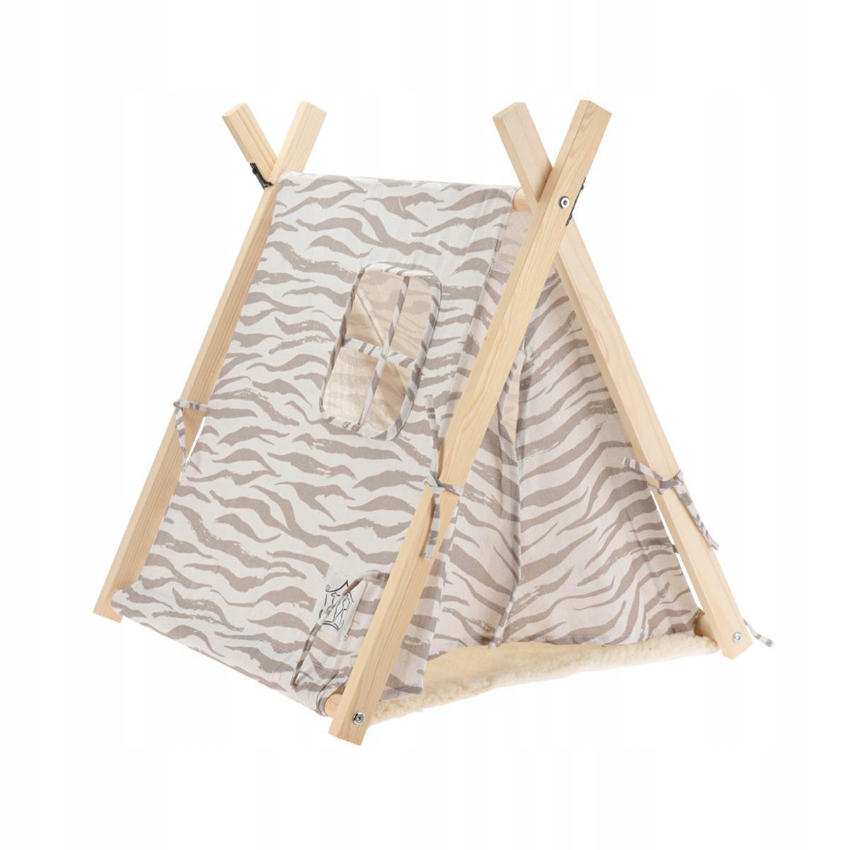Levně Stan Tipi pro Zvířata s pelíškem 55x60 cm Budova Domeček Budka Psa Kočka