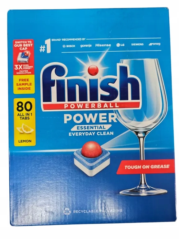 Levně Finish N 80KS Power Ess. Tabl.d/myv. Lemon /3295230