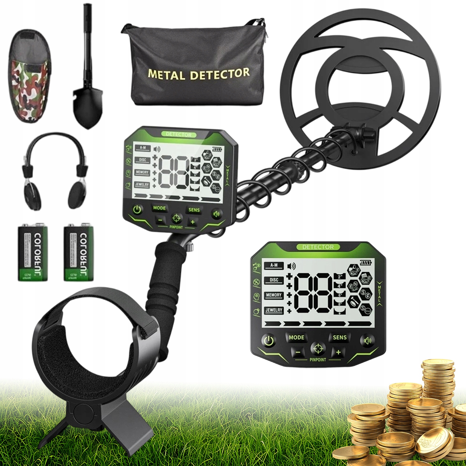 Detektor Kovů S Vodotěsnou Vysoce Přesnou Cívkou A Akumulátorem