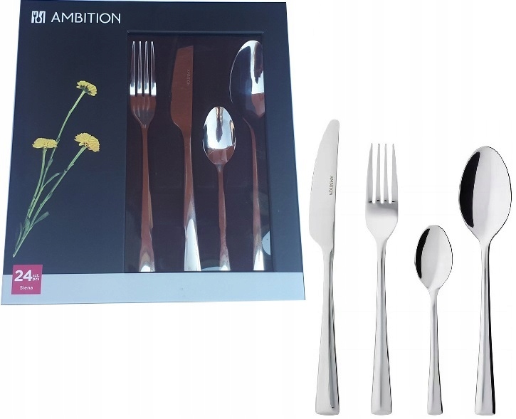 

Ambition 96 Sztućce Siena Zestaw Komplet 24 Osoby