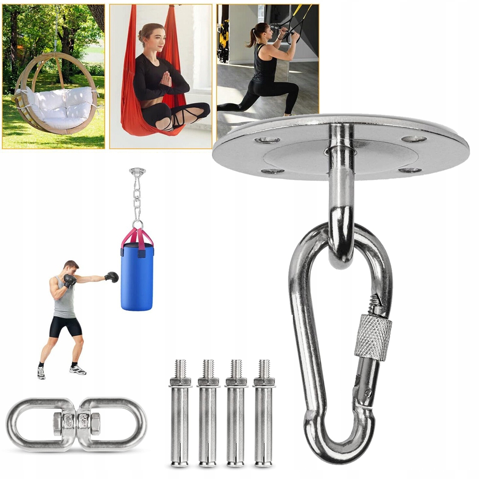 HAMAK SUFITOWE HAKI, MOCOWANIE FOTELA WISZĄCEGO, UCHWYT NA WOREK BOKSERSKI