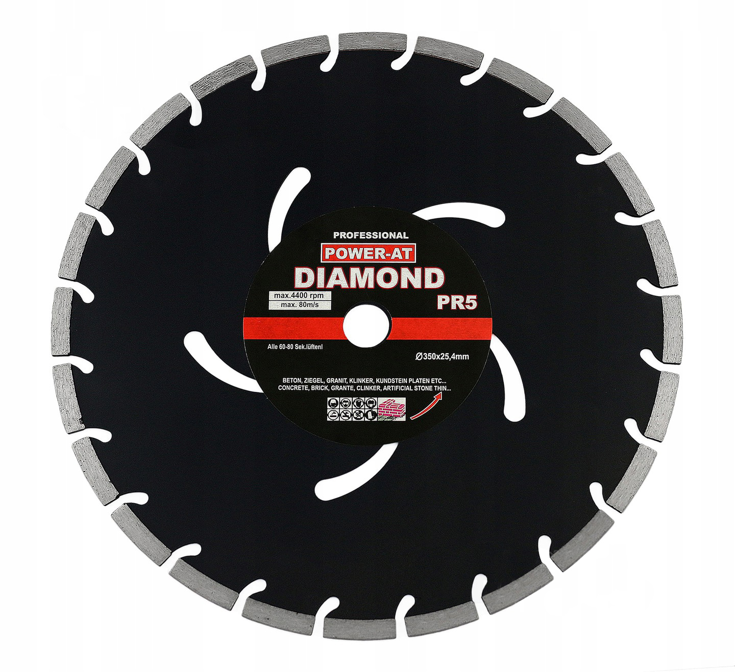 

Tarcza do betonu 350x32 diamentowa segmentowa