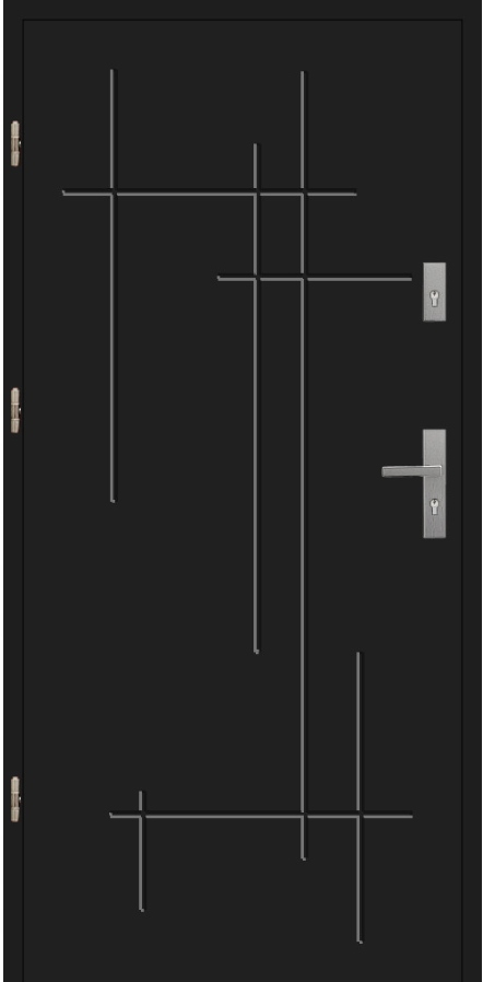 DRZWI ZEWNĘTRZNE CIEPŁE NA PIANIE T58 72mm 100