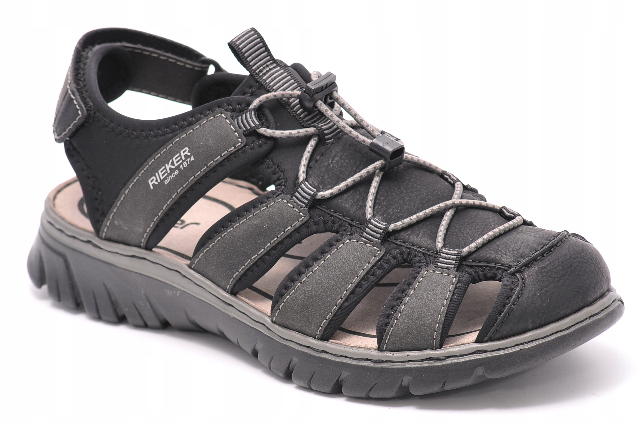 Sandály Rieker 26770-00 Černé, velikost 42