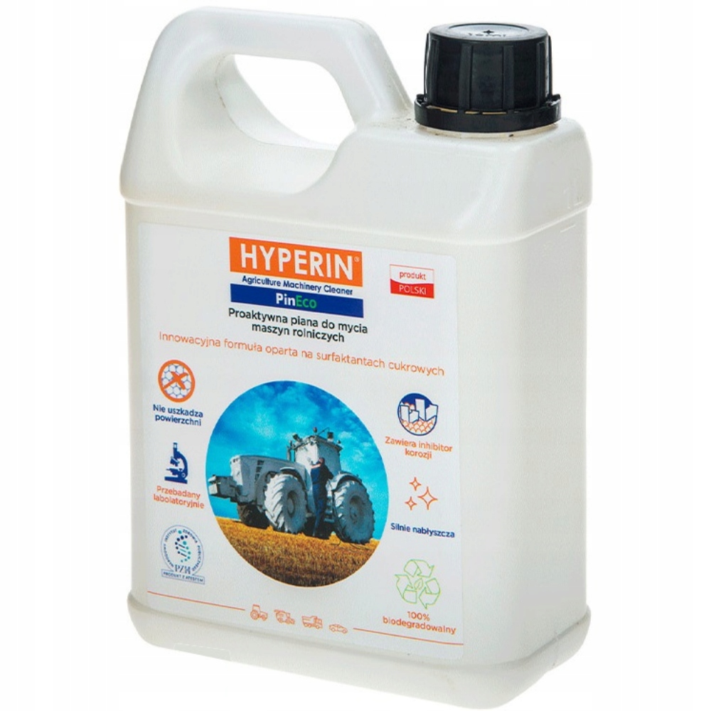 Aktywna Piana do mycia maszyn rolniczych powierzchni Hyperin PinEco 1kg
