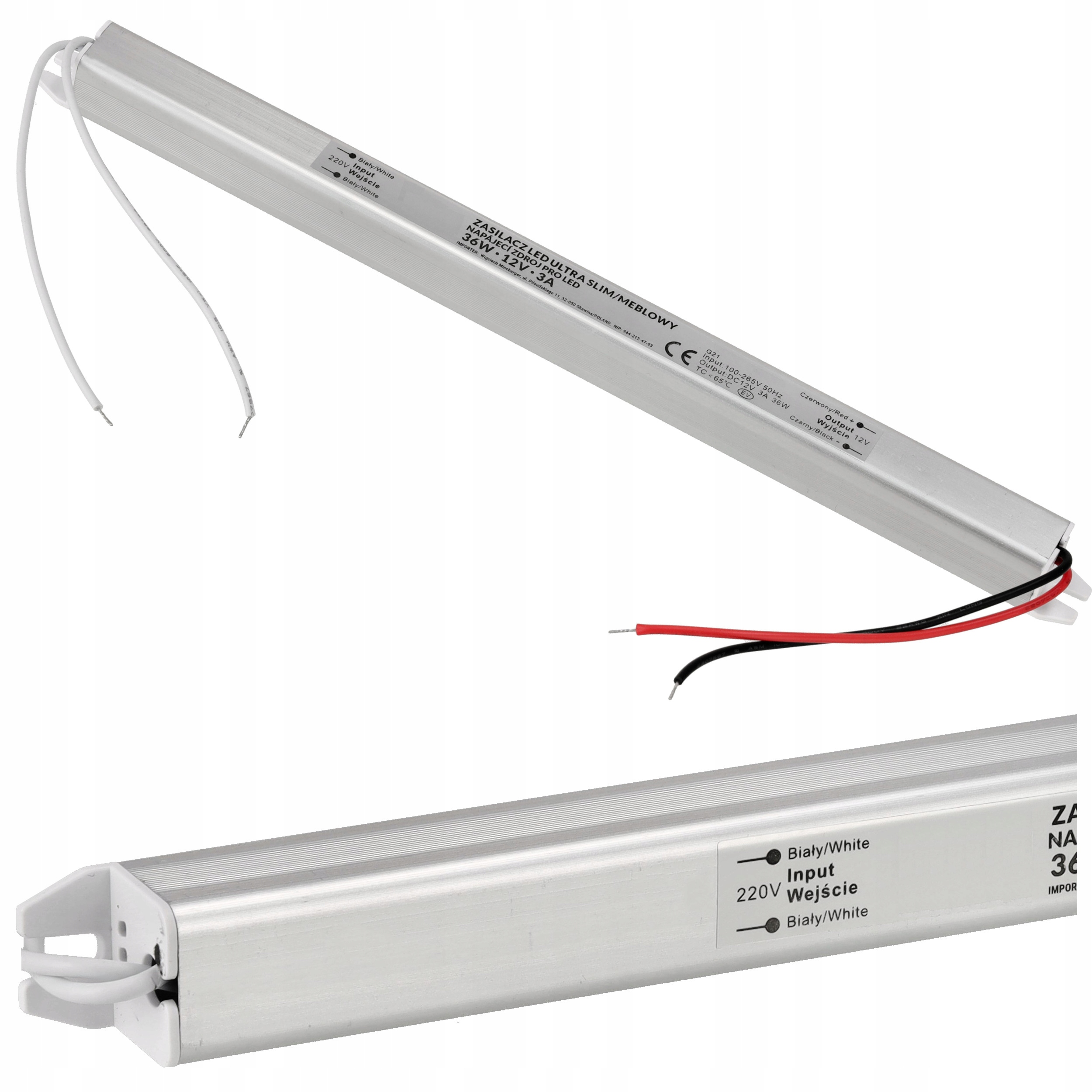 

Zasilacz Led Ultra Slim 3A 36W 12V