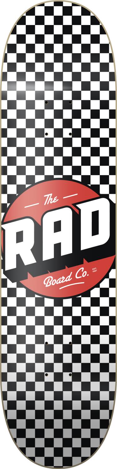 Deck Rad Checker černobílý 7,75"
