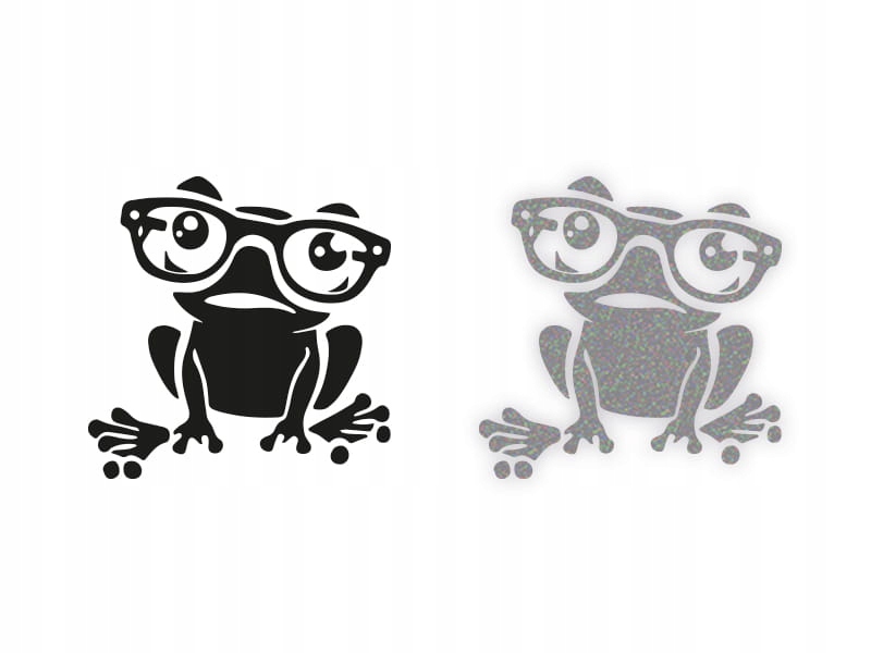 ŻABA FROG - Naklejka na samochód na auto ODBLASKOWA
