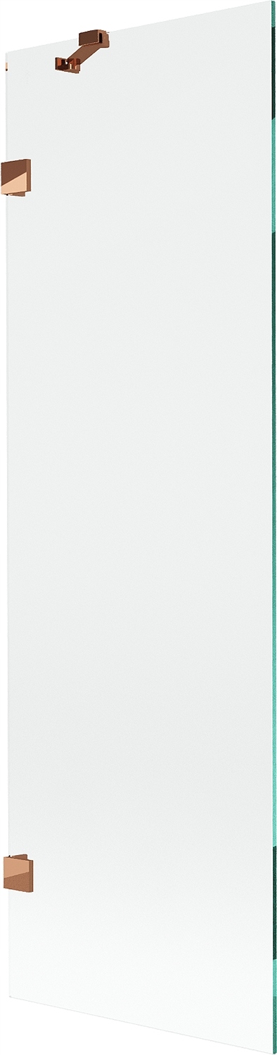 Mexen Lunar vanová zástěna jednokřídlá 60 x 150 cm, transparentní, růžové z