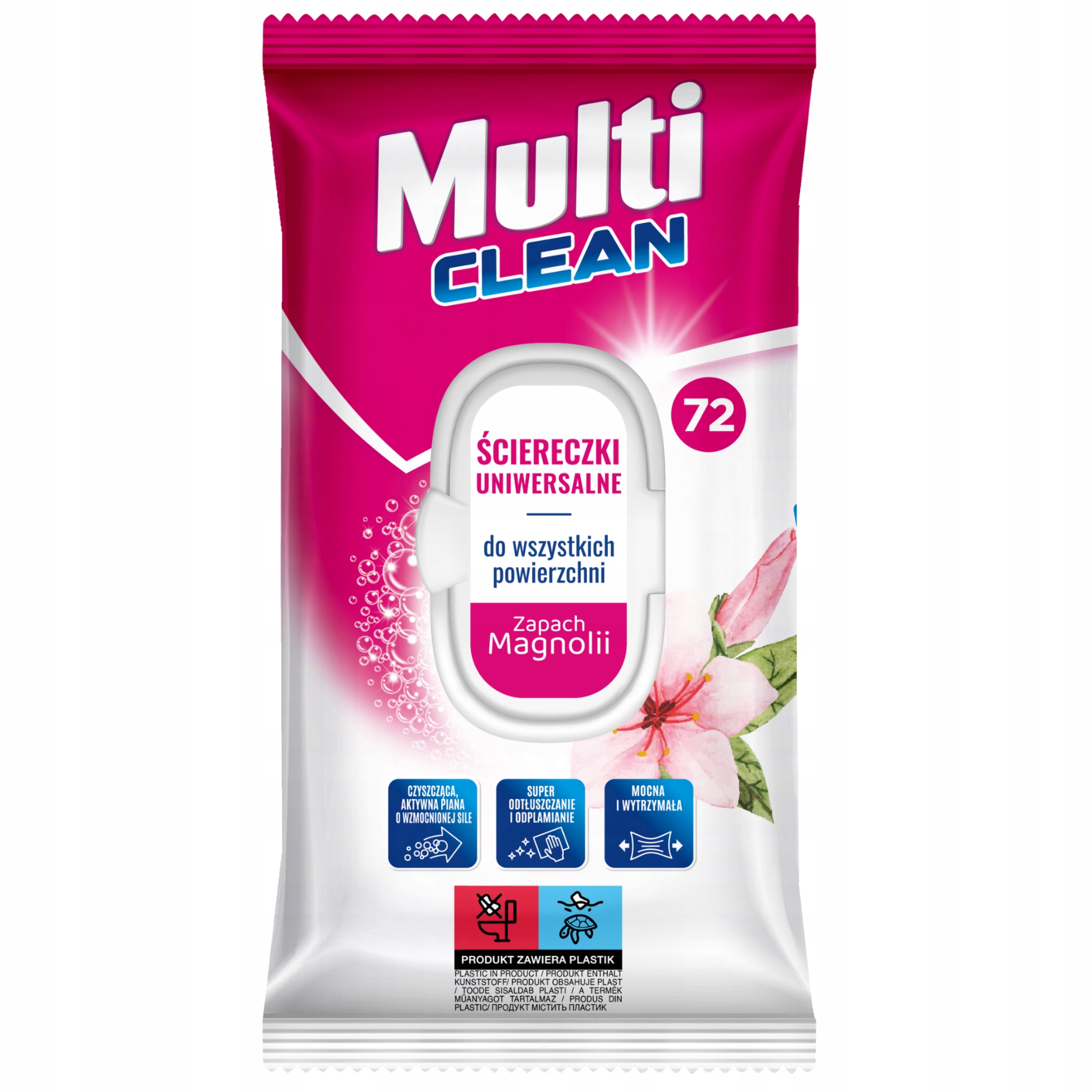 Levně 9X Multi Clean univerzální utěrky pro všechny povrchy 72ks