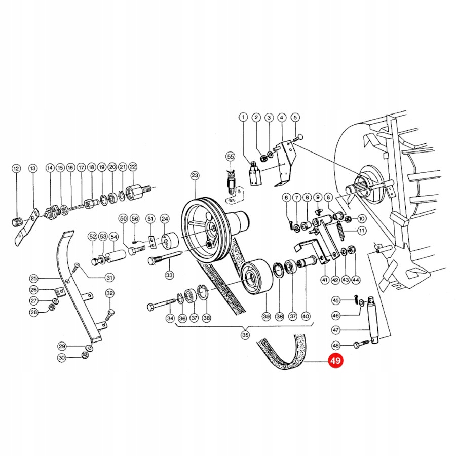 Pasek klinowy Claas 980852.0 Oryginał Numer katalogowy części 980852.1