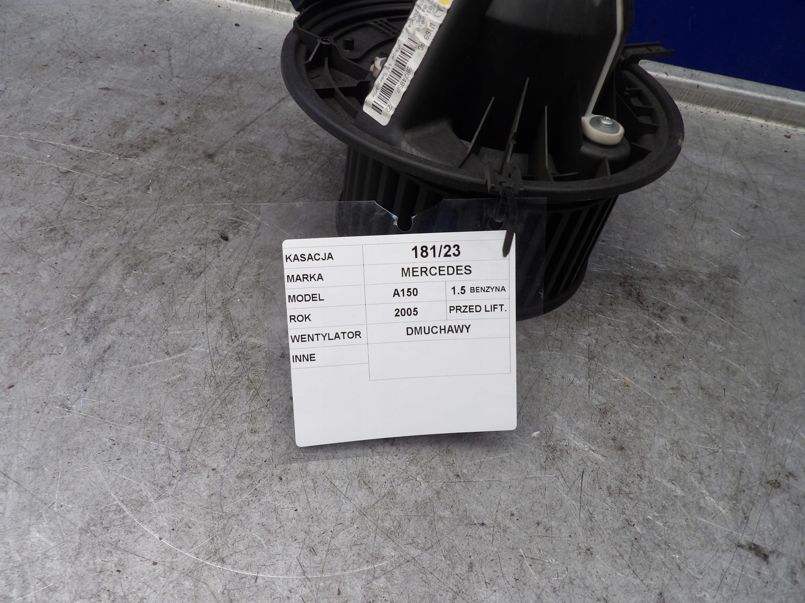 MERCEDES A169 LÜFTER HEIZUNG A1698200642
