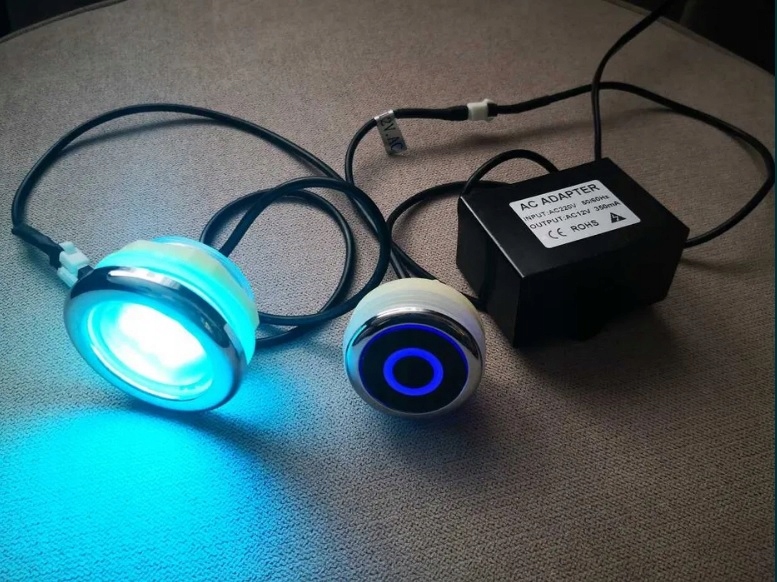 Podvodná Led lampa Balia jacuzi vaňa 8 farieb