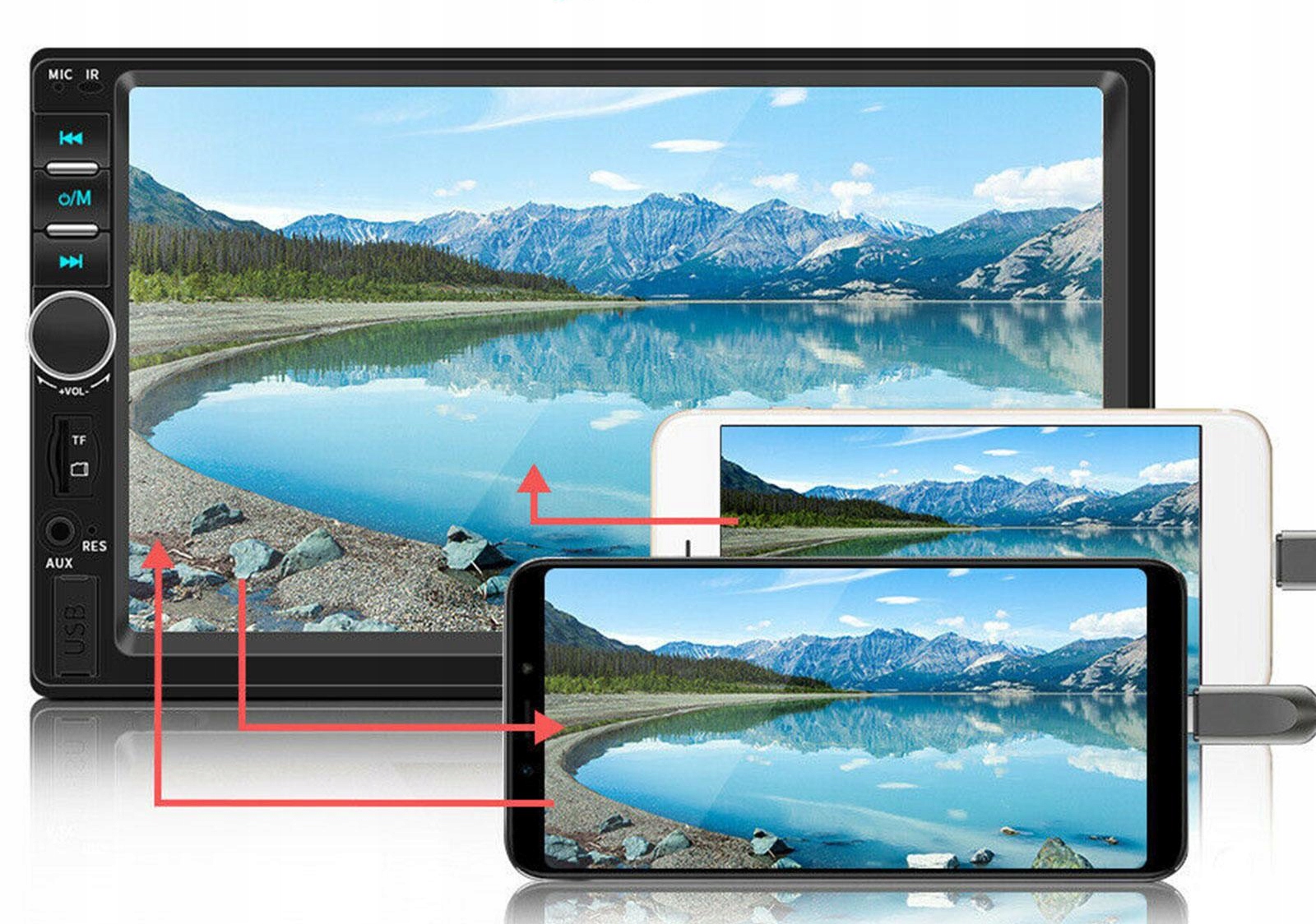 RADIO SAMOCHODOWE BLUETOOTH USB 2DIN WYŚWIETLACZ 7" Kod producenta BC9000