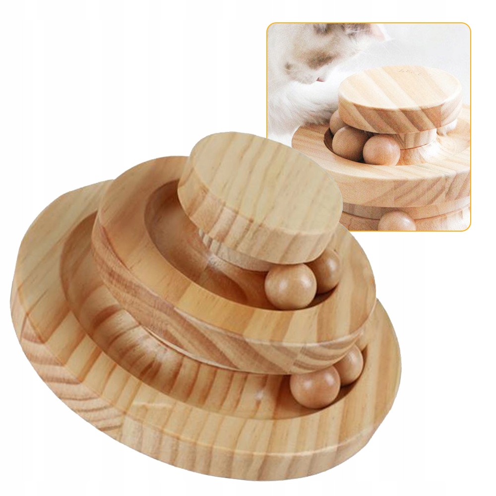 Levně Věž s míčky Interaktivní hračka pro kočky se 7 míčky