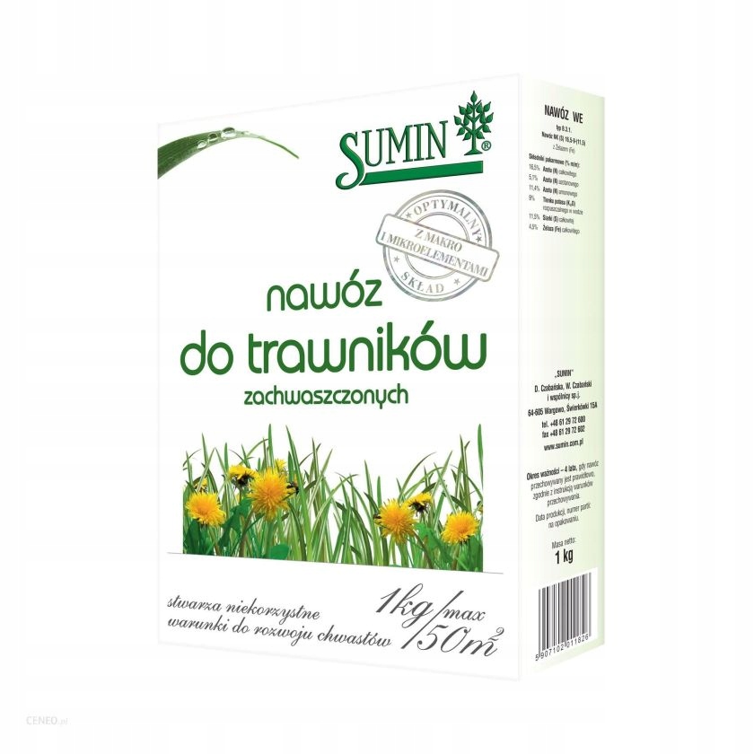 

Nawóz do traw zachwaszczonych 1kg Sumin
