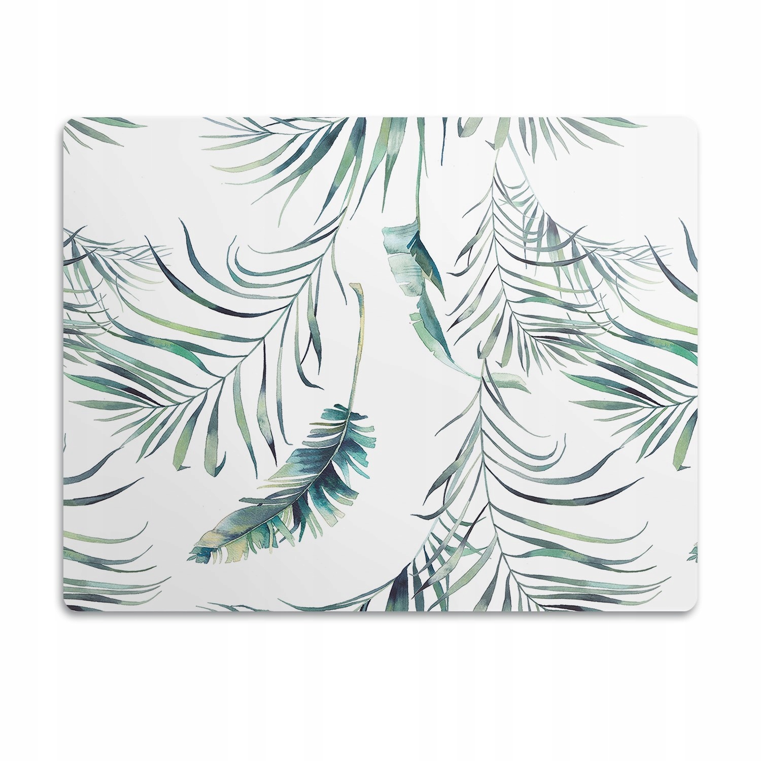 Levně Podložka pro psa pod misku Listy jako peří 90x60