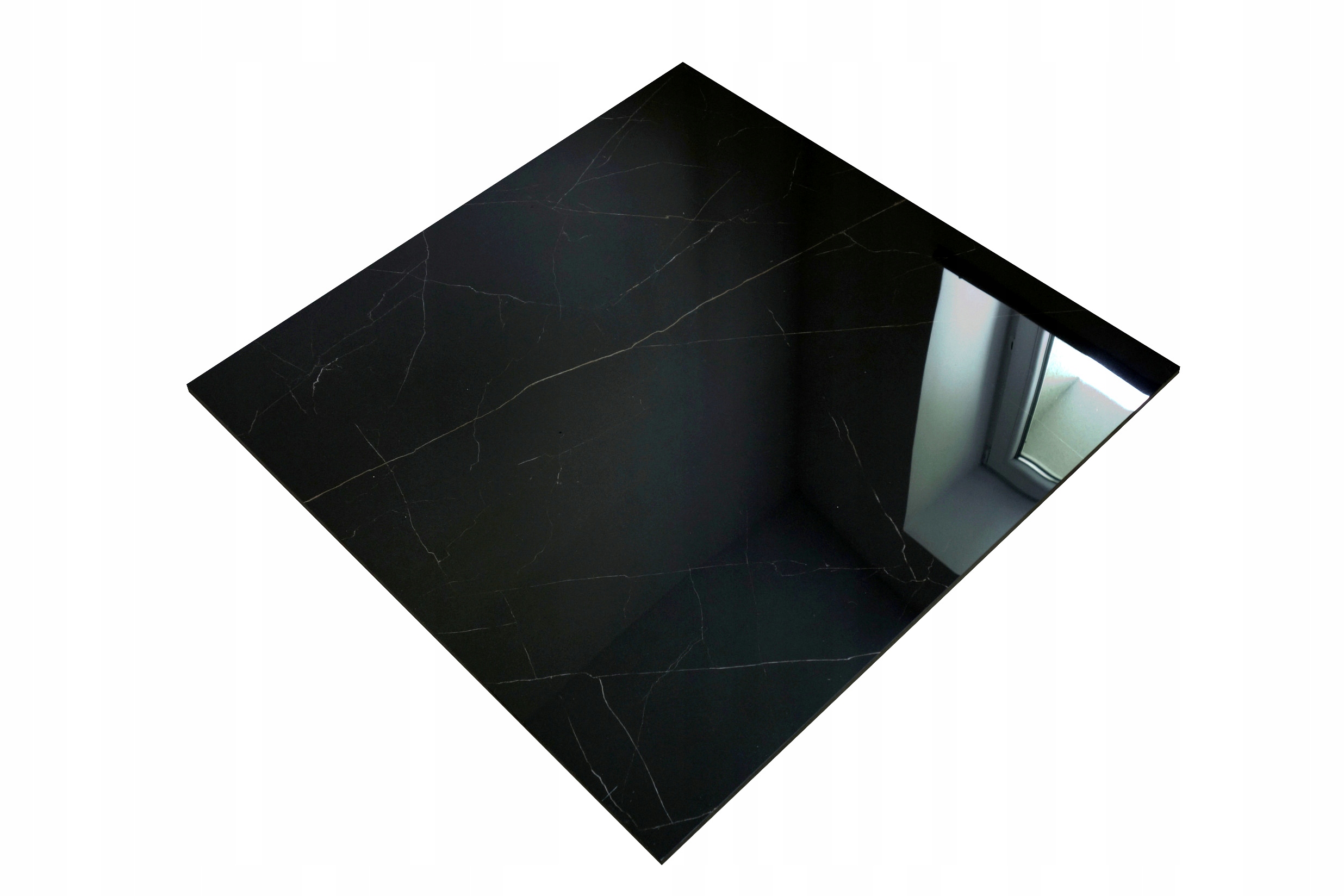 PŁYTKI gres czarny marmur PULPIS BLACK 80x80 poler