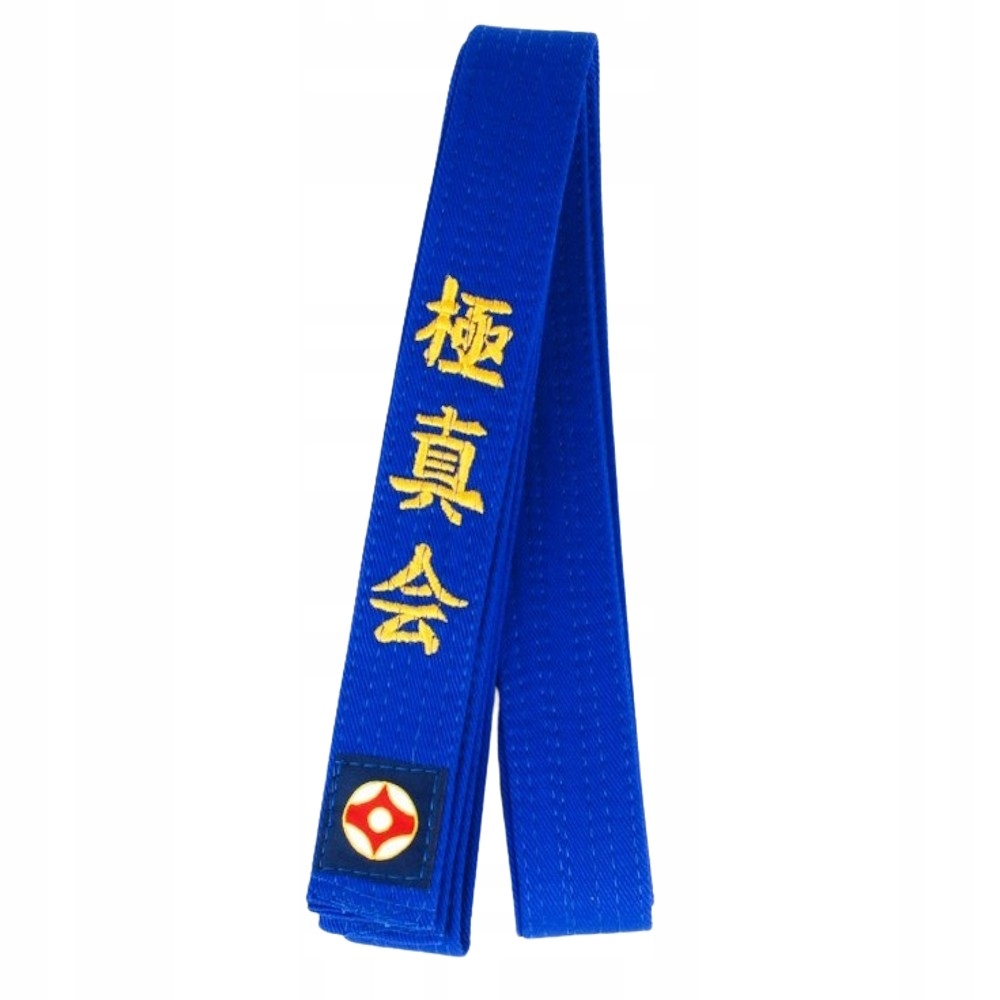 Pas Kyokushin Karate Niebieski 280 cm haft kimono