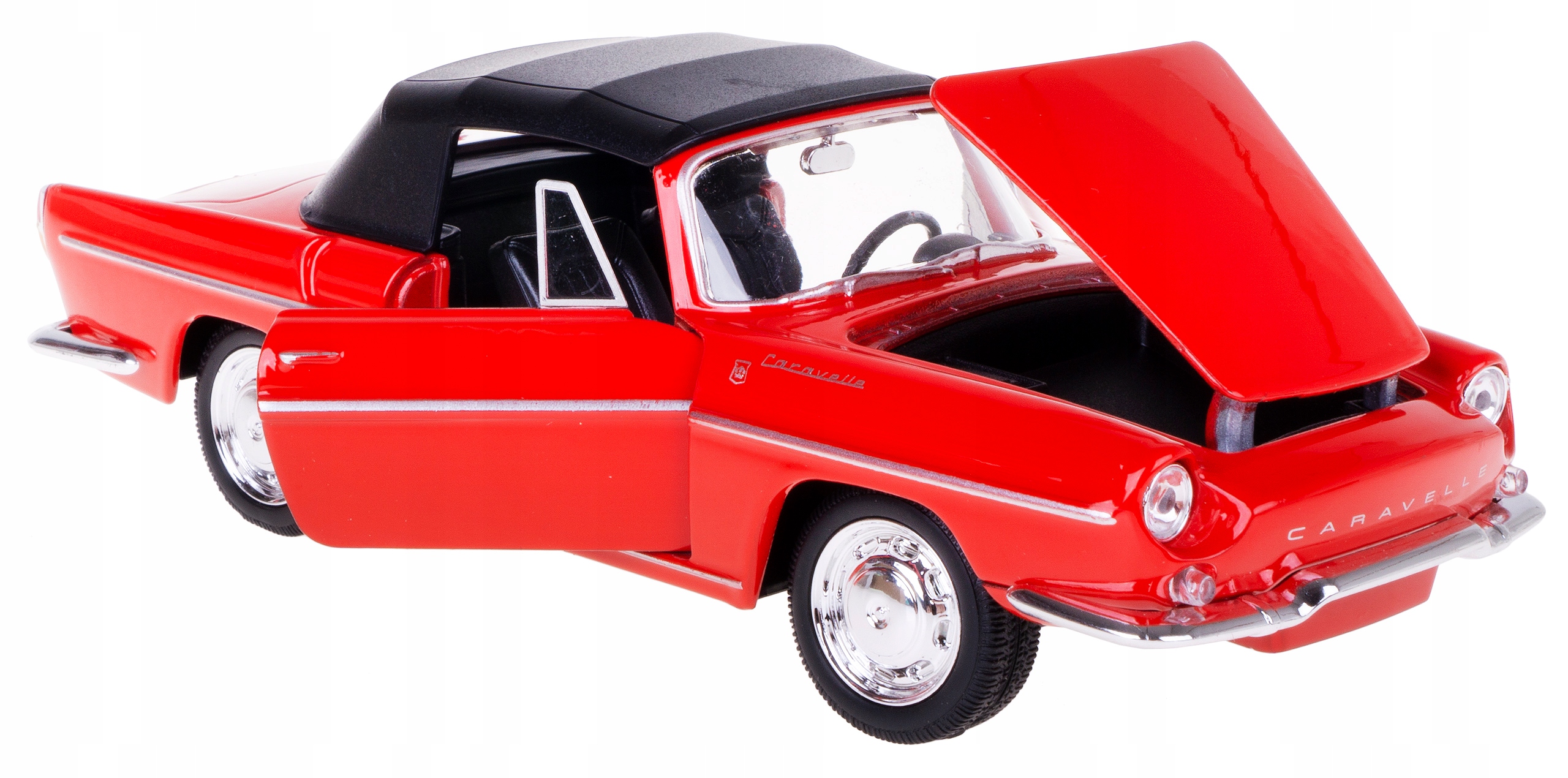 Renault Caravelle Model Kovový Welly 1:24 Červený