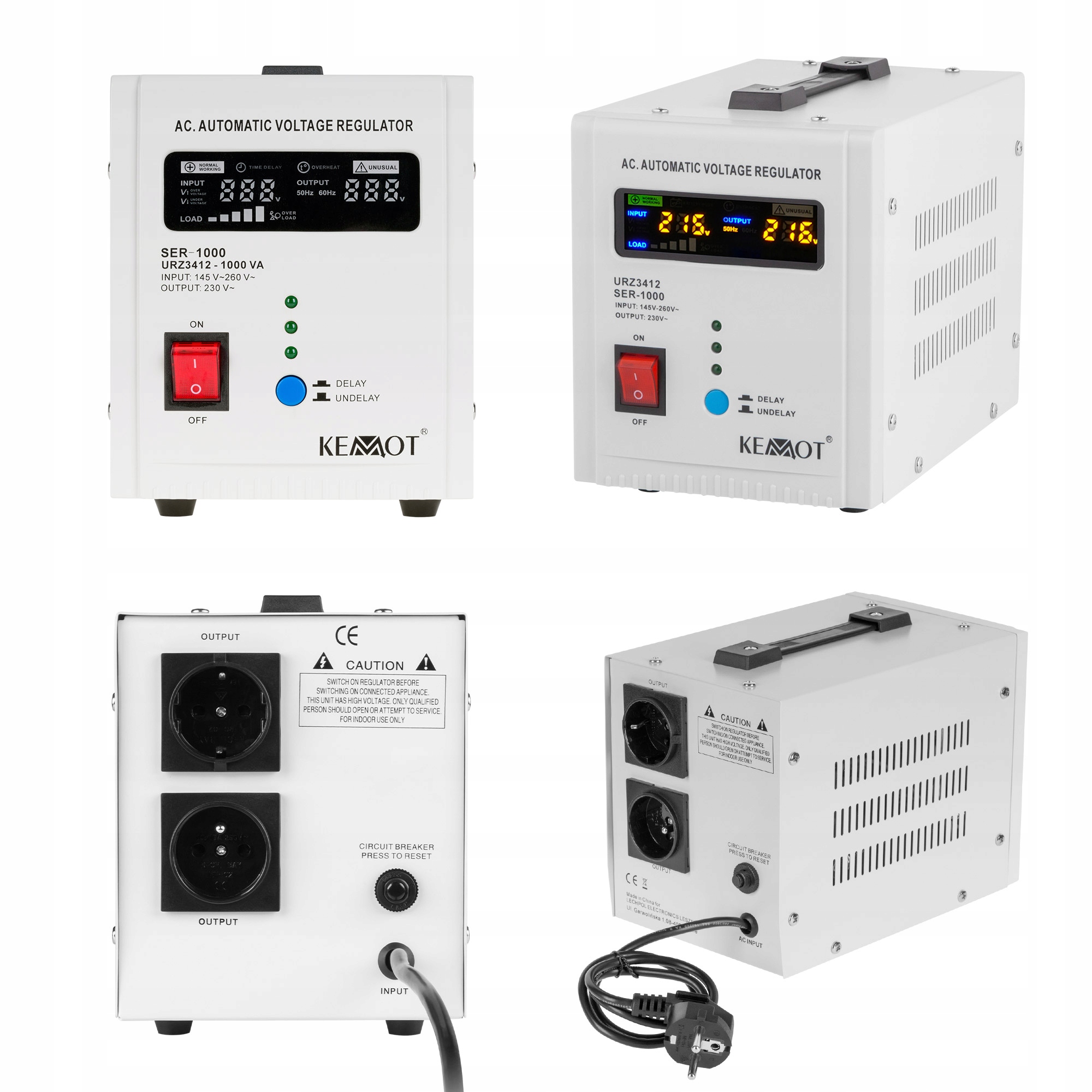 Automatický stabilizátor napětí Kemot -1000