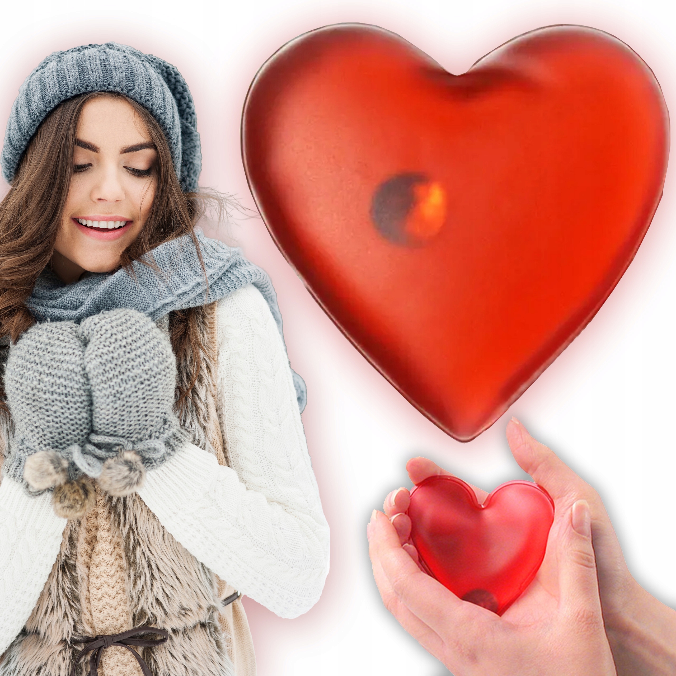 OGRZEWACZ DO RĄK DŁONI STÓP SERCE GRZEJĄCE SERDUSZKO TERMOFOR WIELORAZOWY