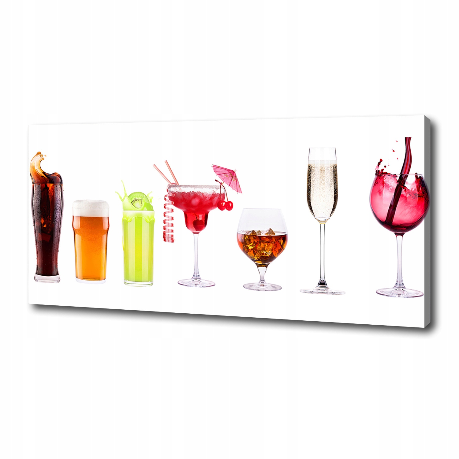 

Foto obraz na płótnie Zestaw drinków 125x50 cm